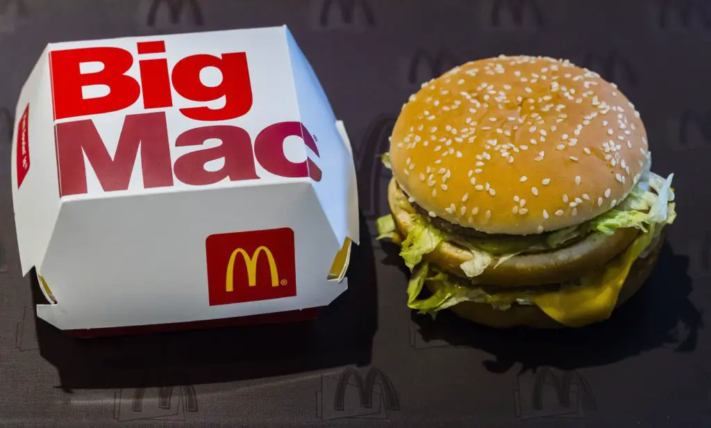 Pictured: The McDonald's Big Mac, now used as an economic indicator by The Economist. Image: Getty