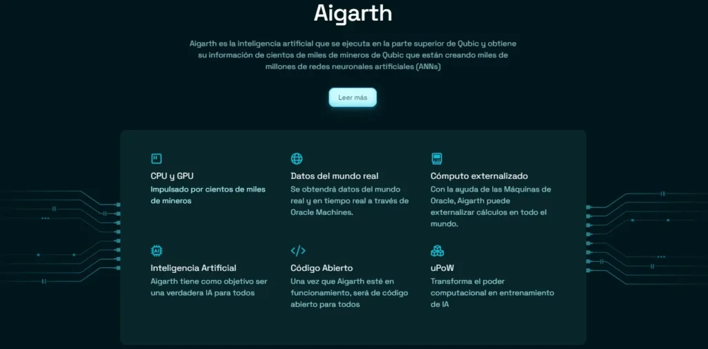 Aigarth es la inteligencia artificial que se ejecuta en la parte superior de Qubic